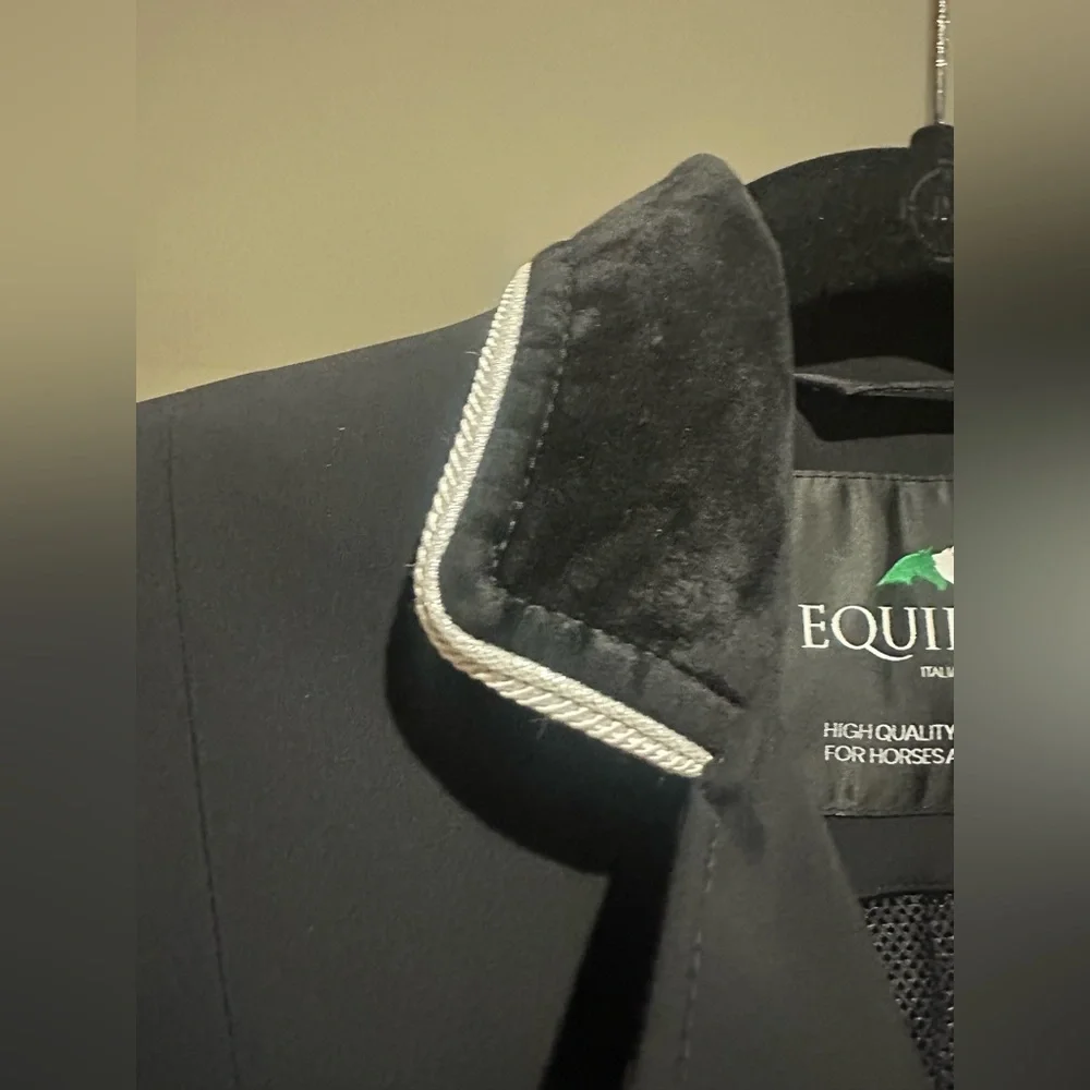 EQUILINE Gait Equestrian Riding Jacket Show Coat, Custom, Black, Sz 2, Perfect! - Picture 5 of 16
